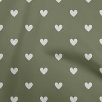 Onuone pamuk poplin Twill lagana zelena tkanina srca šivaći materijal za ispis tkanine sa dvorištem