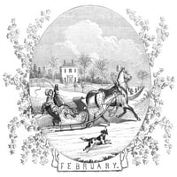 Amerika: Sjaka, 1855. Nwood graving, američki, 1855. Poster Print by