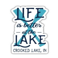 Crookirano jezero Indiana suvenir Frižider magnet dizajn veslo
