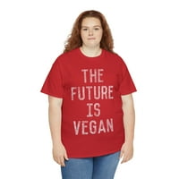 Budućnost je veganska sizna grafička majica