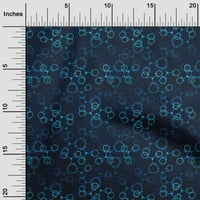 Onuone pamuk poplin twill plavi tkaninski geometrijski šivaći zanatske projekte Tkanini otisci na širokoj