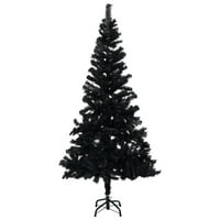 FANDNINSTIČNO Umjetno božinsko stablo sa LED-om Lopta set crna 82.7 PVC
