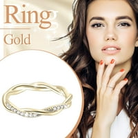 Jiyugala prstenovi za žene prekrižene cirkonije zvoni dijamantni anillos mujer prsten ženski prsten