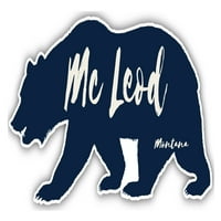 Mc Leod Montana Suvenir Vinil naljepnica naljepnica Bear Dizajn