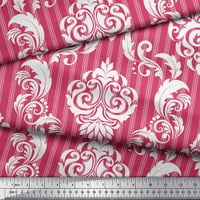 Soimoi ružičasti pamuk poplin tkanina pruga i vektor dizajn damask dekor tkanina tiskano dvorište široko