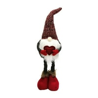 Vikakiooze plišani pleteni božićni ukras bezlični lutka šumski stalni ukrasi