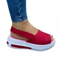 Ravne sandale za žene otvorene nožni prste na PU cipele Ljetne niske potpetica zastrašuju sa sandalom