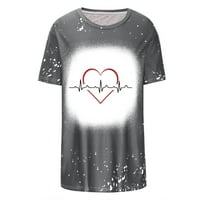 Vrhovi za odmor za muškarce Par T košulje Valentine Day Pokloni za dečko kratki rukav Ljubav Srce Ispiši