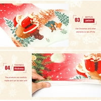Miayilima Božićni ukrasi Božićne čarape Privjesak Božićni ukras pribor božićne čarape poklon torba