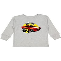 Inktastični trkački automobil 2. rođendan poklon mališani dječak djevojka dugih rukava majica