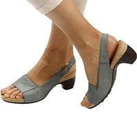Wozhidaose Womens Sandale Crne sandale Žene Sandale za cipele s visokim potpeticama Singles Sandles
