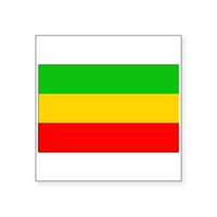 Cafepress - Naljepnica za zastavu Etiopiju - Square naljepnica 3 3