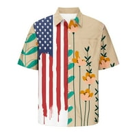 Muška dnevna majica Ležerne prilike Havajski print sa džepovima sa džepovima Kardigan vrhovi kratkih