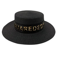 Strunđati Ženska široka slama Panama Rollid Hat Disketa Tweed Hat Hat Hatbucket Hat