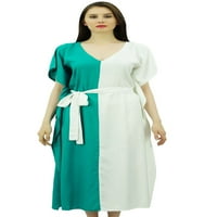 Bimba Ženske duge radne boje kaftane sa dizajnom kaiševa na plaži CAFTAN MAXI haljina