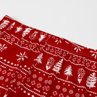 Podudaranje porodične pidžame postavlja božićne PJ-ove snježne pahuljice tiskane top i hlače donje spavanje