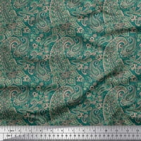 Soimoi pamuk poplin tkanina umjetnička paisley ispis tkanina sa širokim dvorištem