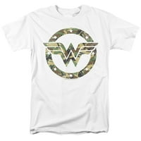DC Wonder Woman Camo Wonder Woman Logo Unizirala majicu za odrasle za muškarce i žene