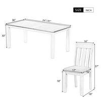 Retro stil blagovaonica kuhinjski stol set sa izdvojenim stolom, tablicama sa stolnim stolom i kabine