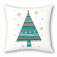 Rush Super Soft Božićni jastuk kratki plišani crtani jeleni čarape Božićno stablo bacaju jastuk za jastuk