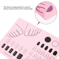 Mat za noktno umjetnost Mat silikonski radni prostor utiskivanje pločice za nokte za nokte za nokte
