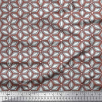 Soimoi svilena tkanina Geometrijska mandala Ispis tkanina sa širokim dvorištem
