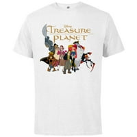 Disney Treasure Planet Logo i majica - pamučna majica kratkih rukava za odrasle - prilagođeno-bijelo