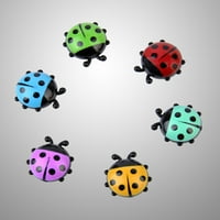 Besponzon plastični mini magneti u obliku ladybug-a hladnjak magneti zidne naljepnice sa ugrađenim magnetima