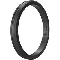 Enso prstenovi halo kontura elementa serije Silikonski prsten - - crni biser