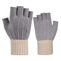 Xinqinghao casual rukavice jesen i zimski pleteni muški i ženski pola prstiju tople rukavice pune boje