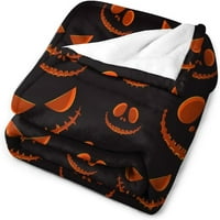 Halloween bundeva baca pokrivač horor super mekani komforan flanel pokrivač Halloween ukrasi pokloni