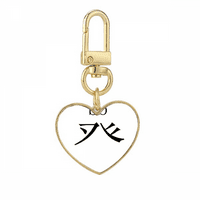 Kineski karakter Comntt bo zlatni hark metalni privjesak za ključeve