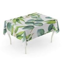 Zeleni list akvarel eukaliptus lišće i grane uzorak Daisy Stolcloth stol za stolni stol Naslovnica za