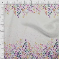 Onuone svilena tabby tkanina točka i lišće ploče za štampanje tkanine sa dvorištem širom