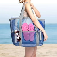 Mound 9-džepna torba za plažu, torba za putničku torba velikog kapaciteta, prijenosna torba za plažu