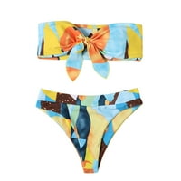 Žene Print bikinis kupaći kostim od ramena Bikini set dva plaža kupaće kostim kupaćim kostima Želje