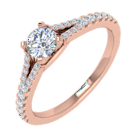 RASAT Diamond zaručnički prsten u 14K ružom zlata