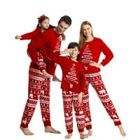 Božićne pidžame za potpunu porodičnu podudaranje Merry Xmas PJS Holiday Božićno stablo za spavanje Xmas