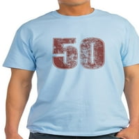 Cafepress - 50. rođendan crvena grunge lagana majica - lagana majica - CP