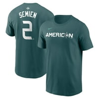 Muški Nike Marcus Semien Teal American League MLB All-Star Ime Naziv i broj majica
