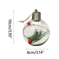 TutunAumb Winter Festival New Prodaja Božić LED prozirna božićna božićna stablo Privjesak užaren-višebojnik
