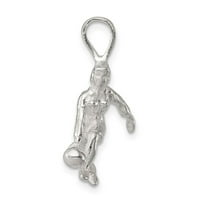 Sterling Silver Lady Bowler Charm