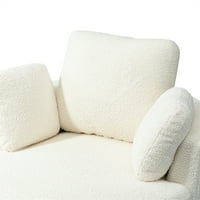 Swivelna akcentna stolica, pola okretna kauč sa jastucima, okrugla navlaka za pojedinu kauč na razvlačenje,