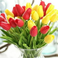 Dabay Umjetno cvijeće osjetljivo realistično šareno ukrasne umjetne umjetne tulipane cvijeće grana kućanskih