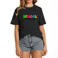 Školski timski rad Povratak na školske poklone Ženska standardna majica - Trendi grafički tee sa jedinstvenim