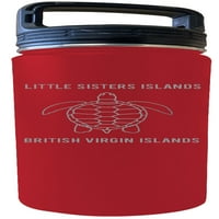Mala sestra Otoci Britanska Djevičanska ostrva Souvenir Oz ugravirani crveni izolirani dvostruki zidni