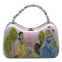 Princeze u parku svijetlo ružičasta plava cvjetna tvrda školjka dječja torbica