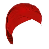 Heiheiup Solid Hat modni turban rujalički kapa za žene omotaju bejzbol kape