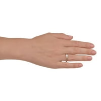 10k žuto zlato 0. Carat simulirani dijamantski obljetni zaručni zaručnika za brisalni prsten za vjenčanje