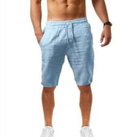 Teretne kratke hlače Muška teretana Trčanje čvrstog ispisa Trening Aktivni kratke hlače Plavo m